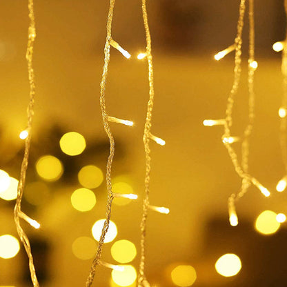 Outdoor LED Icicle String Lights 5M Christmas Garland Curtain Light for Garden Eaves Wedding  Pa