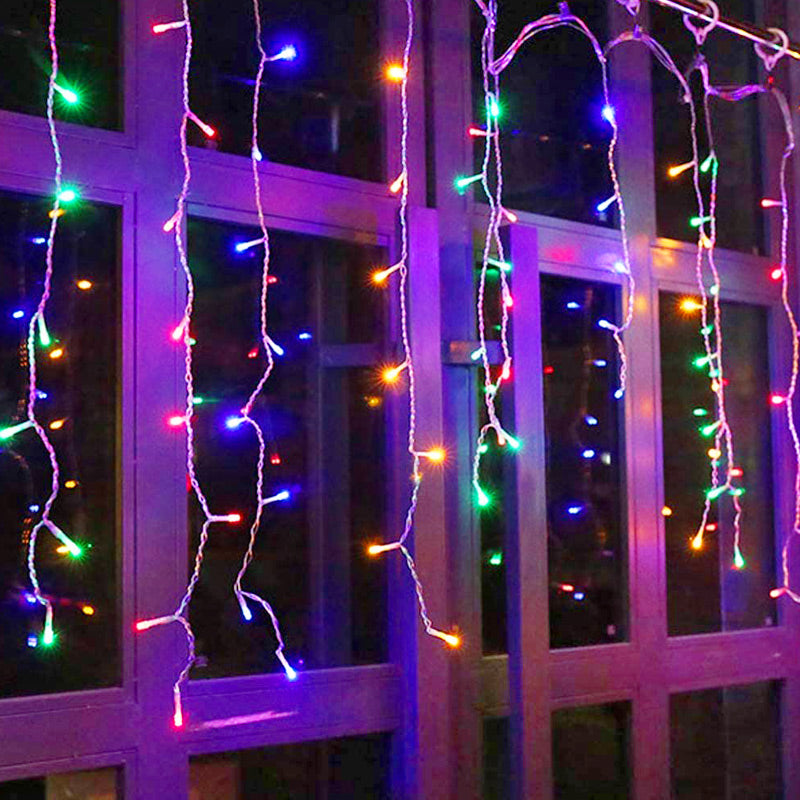 Outdoor LED Icicle String Lights 5M Christmas Garland Curtain Light for Garden Eaves Wedding  Pa