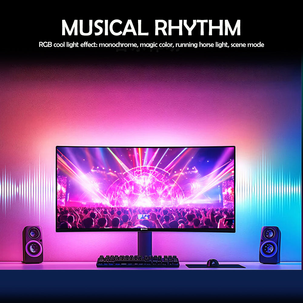 Smart RGB Gaming Light Strip Sync Ambient Backlight for PC Display Music  Screen Control DIY Par