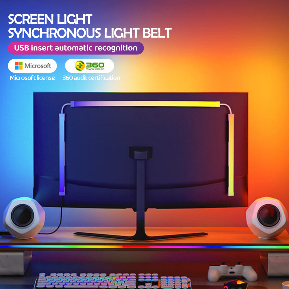 Smart RGB Gaming Light Strip Sync Ambient Backlight for PC Display Music  Screen Control DIY Par