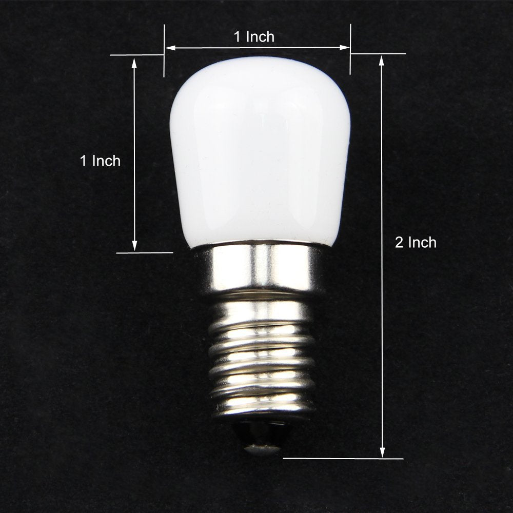 Mini LED Fridge Light Bulb 220V110V E14 Screw Base Warm  Cool White for Display Cabinets