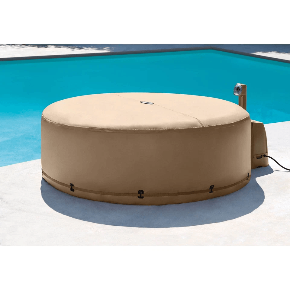 Energy Saving Intex Round PureSpa Hot Tub Replacement Cover Durable  Insulated Fits Spas 7