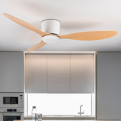 Modern 30W Ceiling Fan with Remote Control Low Floor DC Motor No Light Ideal Home Fan for Quiet C
