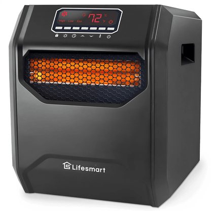 LifeSmart LifePro Element Infrared Large Room Space Heater with Remote, Powerful, Energy-Efficient Heating Solution