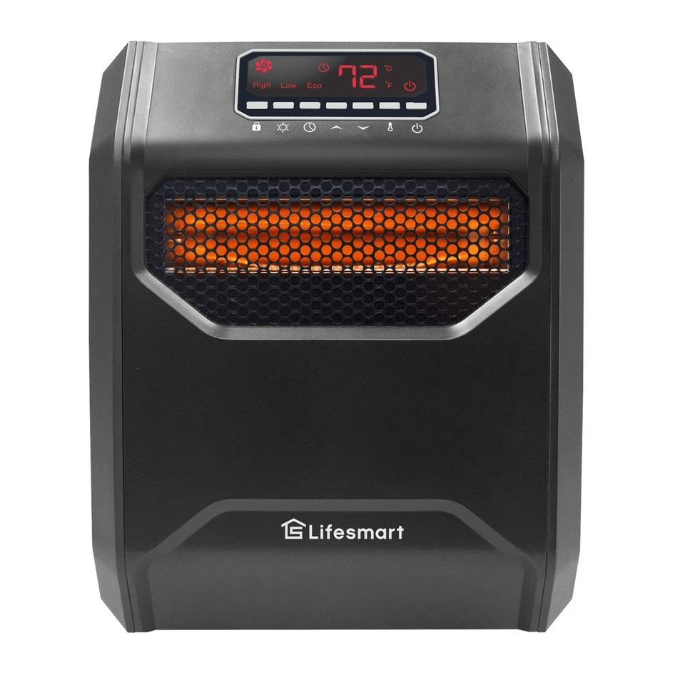 LifeSmart LifePro Element Infrared Large Room Space Heater With Remote Powerful EnergyEfficient Hea 7