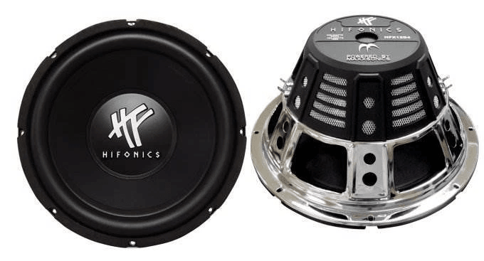 HIFONICS Car Audio Subwoofer Speaker 2 Pack With QPower Dual 12 Ported Subwoofer Enclosure For Deep 4