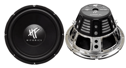HIFONICS Car Audio Subwoofer Speaker 2 Pack With QPower Dual 12 Ported Subwoofer Enclosure For Deep 4