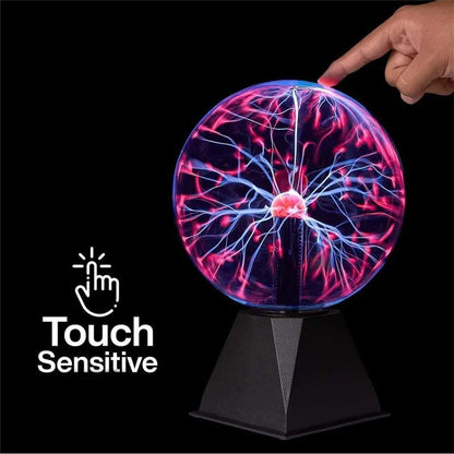 Magic Plasma Ball Lamp Touch Glass LED Night Light for Kids Bedroom Decor  Christmas Party Gift
