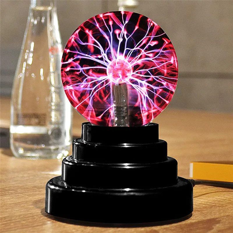 Magic Plasma Ball Lamp Touch Glass LED Night Light for Kids Bedroom Decor  Christmas Party Gift