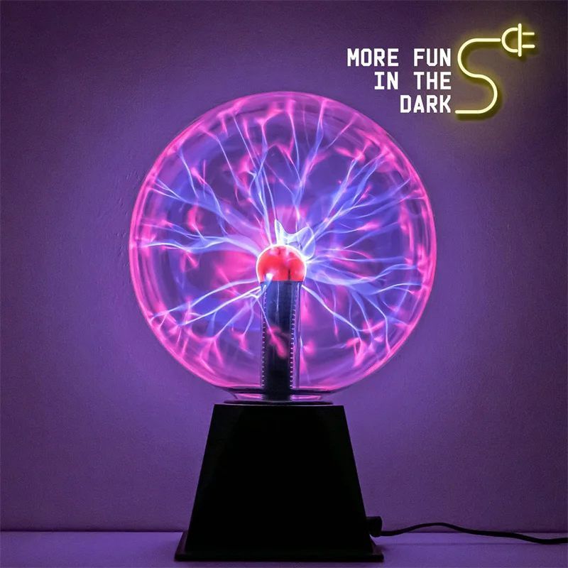 Magic Plasma Ball Lamp Touch Glass LED Night Light for Kids Bedroom Decor  Christmas Party Gift