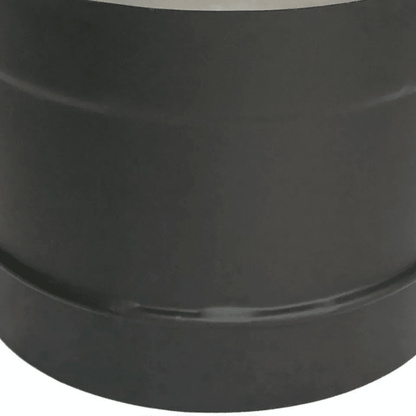DuraVent Black Single Wall Damper Section Interior Stove Pipe Adapter For Wood Stove Ventilation Ef 3