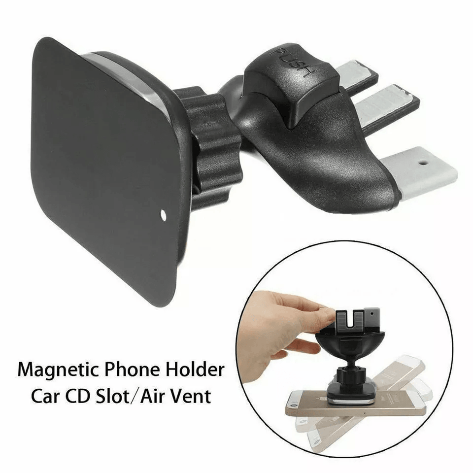 NEW 360 Magnetic Car Mount Holder  CD Slot  Air Vent Phone Cradle For GPS IPhone Samsung Android Sm 3