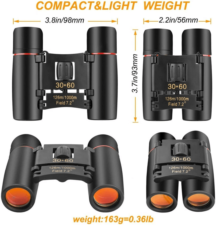 Compact Binoculars HighPowered Folding Telescope For DayNight Outdoor Adventures Hunting And Travel 3