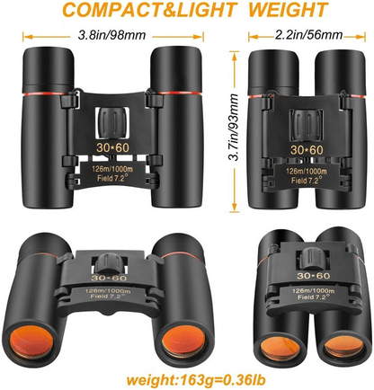 Compact Binoculars HighPowered Folding Telescope For DayNight Outdoor Adventures Hunting And Travel 3