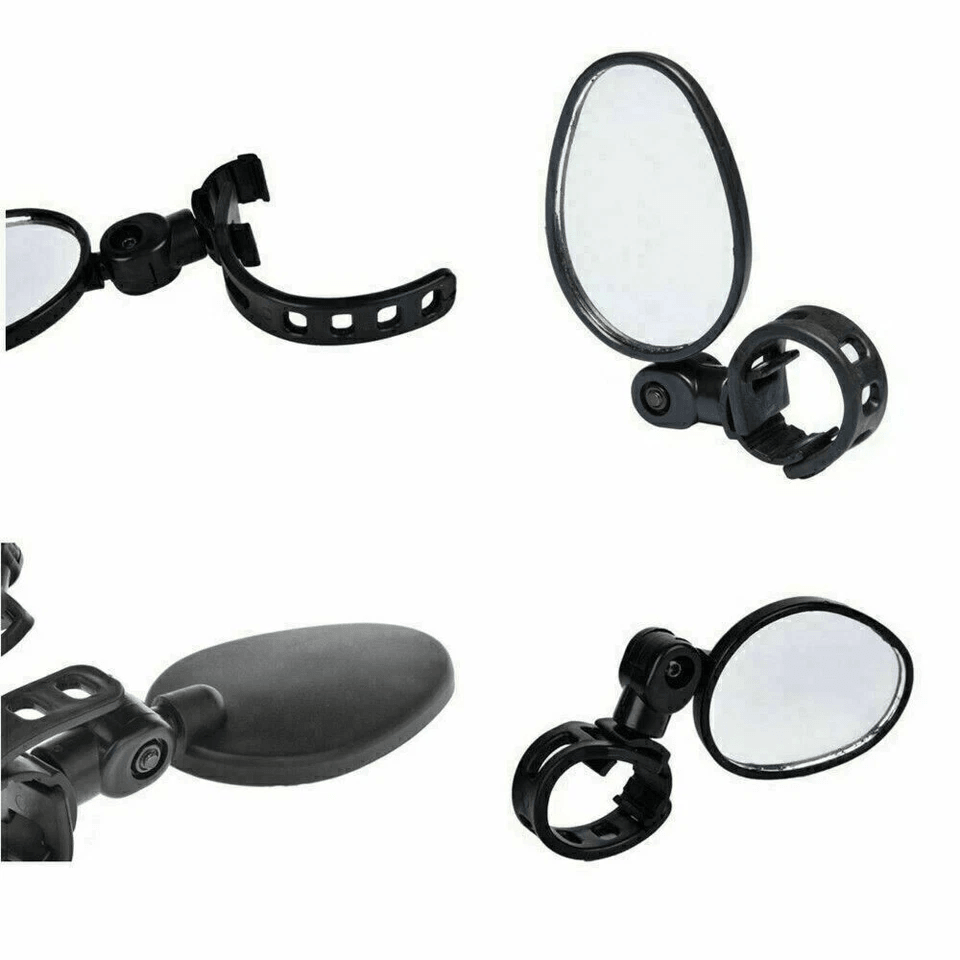 Adjustable Mountain Bike Glass Mirrors  360 Rotating Rearview For Hybrid MTB Recumbent  Urban Bicyc 2