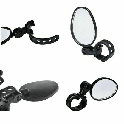 Adjustable Mountain Bike Glass Mirrors  360 Rotating Rearview For Hybrid MTB Recumbent  Urban Bicyc 2