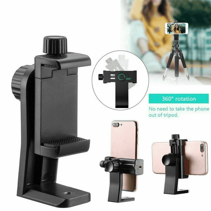 Universal Smartphone Holder Tripod Adapter  360 Rotating Cell Phone Bracket Mount Clip For Selfie S 4