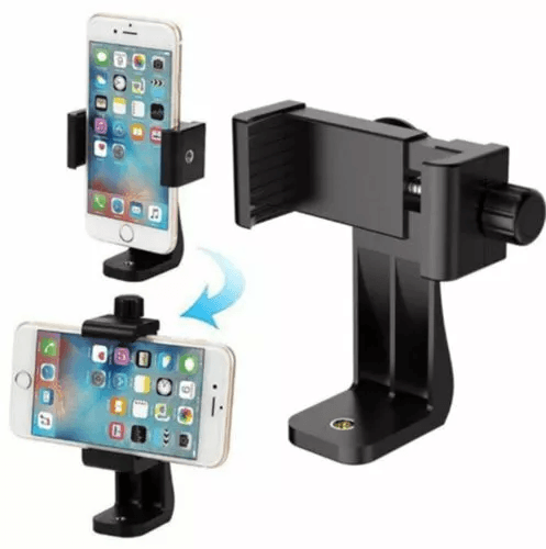 Universal Smartphone Holder Tripod Adapter – 360° Rotating Cell Phone Bracket Mount Clip for Selfie Stick & Tripod
