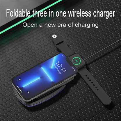 3 In 1 Charging Dock Charger Stand For Apple Watch Series AirPods And IPhone  Fast Wireless Station 3