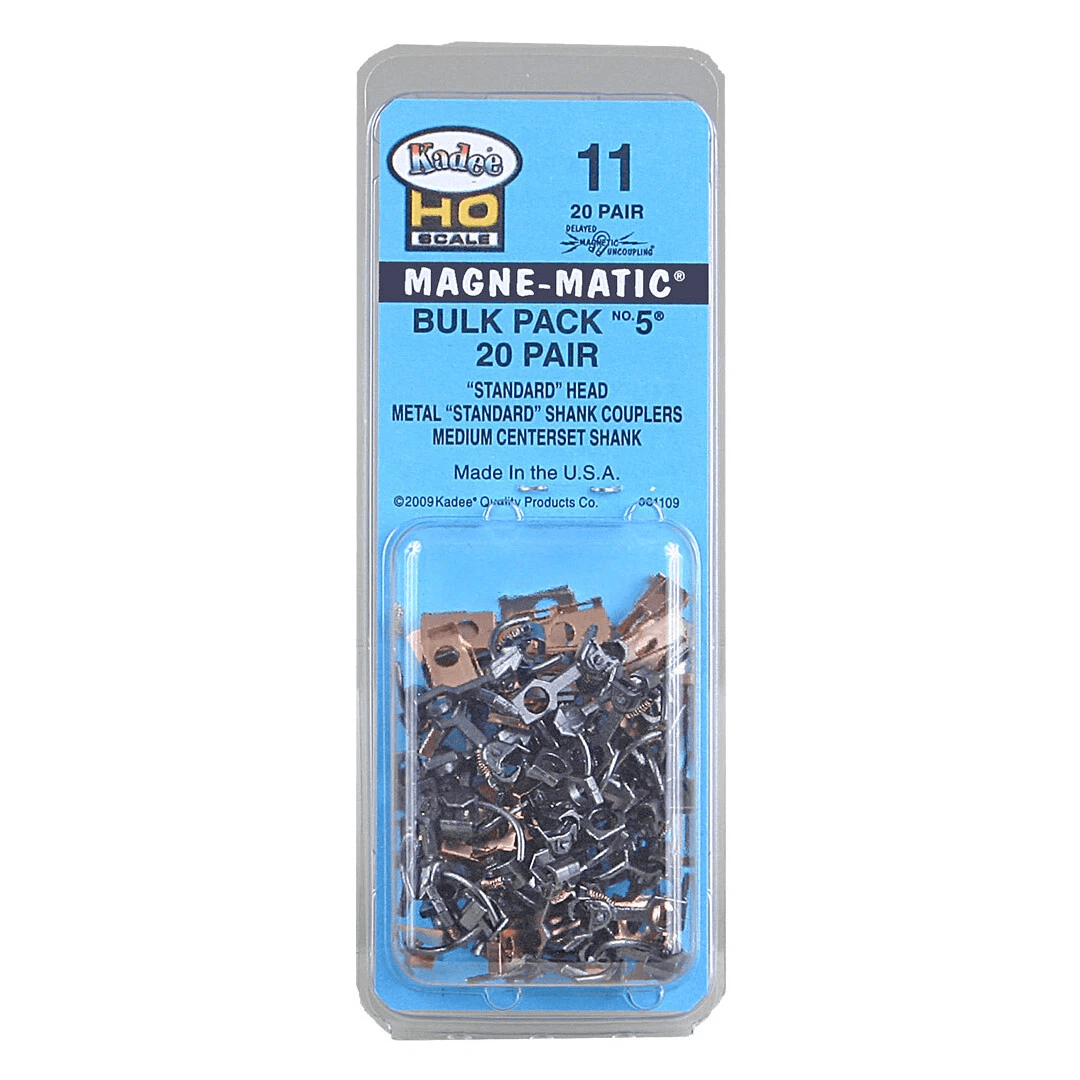 Scale Bulk Pack, Metal Couplers with Medium Centerset Shank