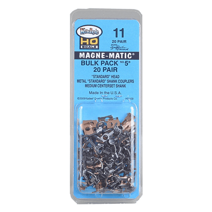 Scale Bulk Pack, Metal Couplers with Medium Centerset Shank