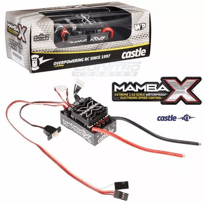 Castle Creations Mamba X 1/10 Sensored 25.2V Waterproof ESC – High-Performance Brushless Speed Controller