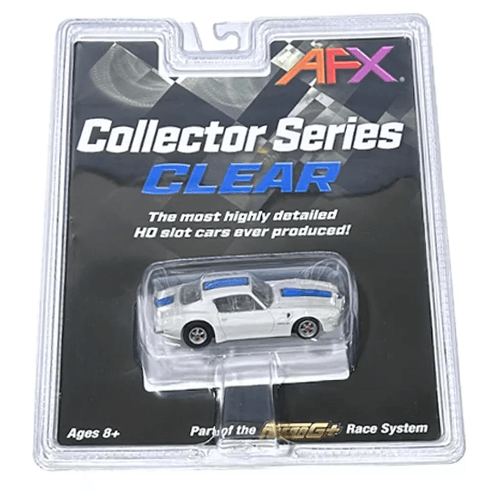 AFX Mega G Pontiac Firebird Trans Am WhiteBlue  Red HO Slot Car 2