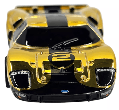 Limited Edition AFX Ford GT40 Mirror Gold Chrome Black Mega G HO Scale Slot Car 2