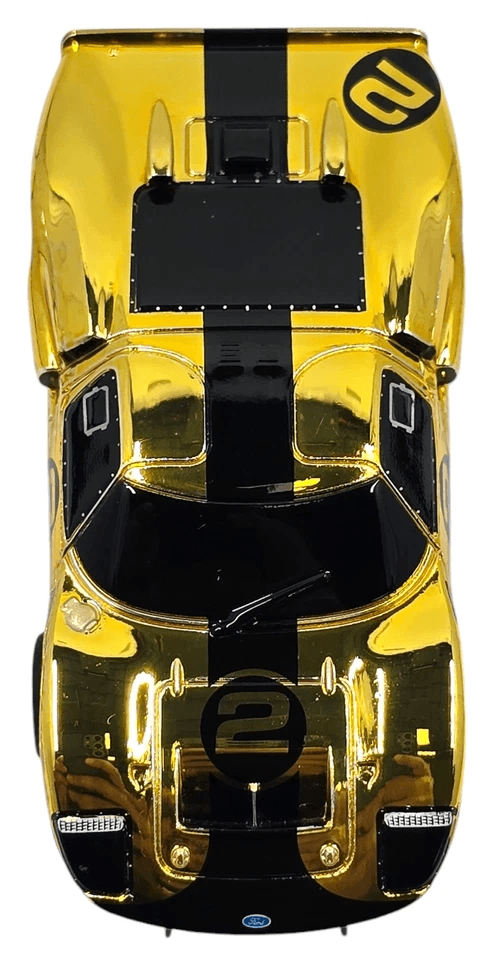 Limited Edition AFX Ford GT40 Mirror Gold Chrome Black Mega G HO Scale Slot Car 3
