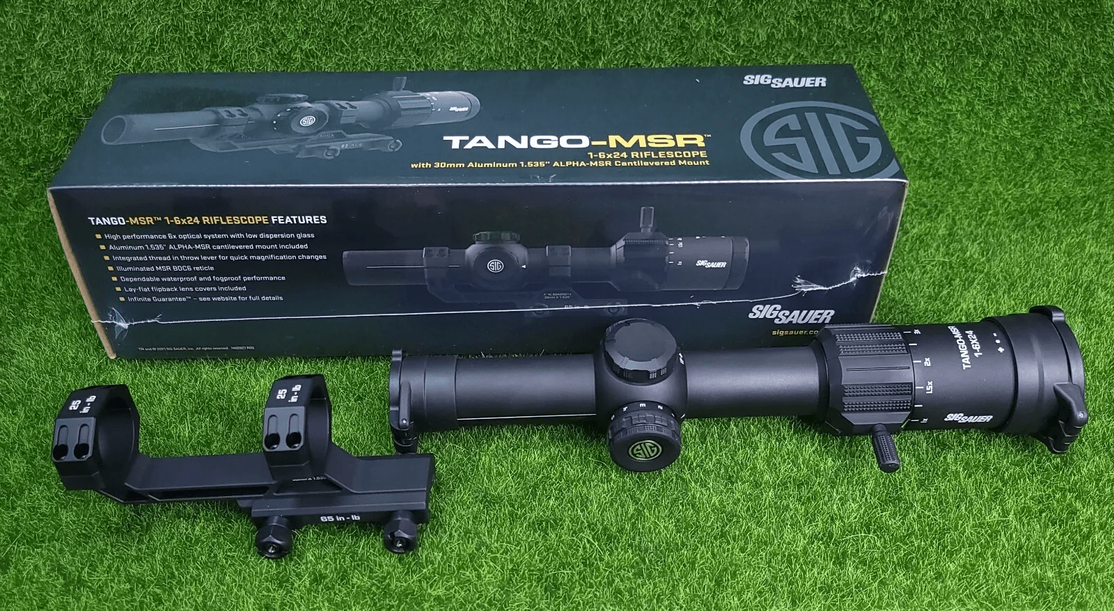 Sig Sauer TANGOMSR 16x24mm Scope SFP Illuminated Red MSR BDC6 Reticle 1