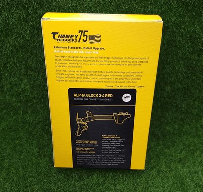 Timney Alpha Competition Series Trigger 3lb Pull Red  Fits Glock Gen 3  4 Models 1