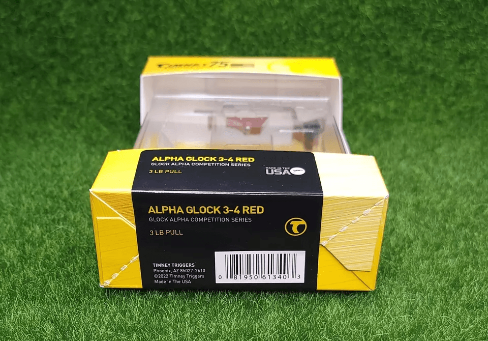 Timney Alpha Competition Series Trigger 3lb Pull Red  Fits Glock Gen 3  4 Models 2