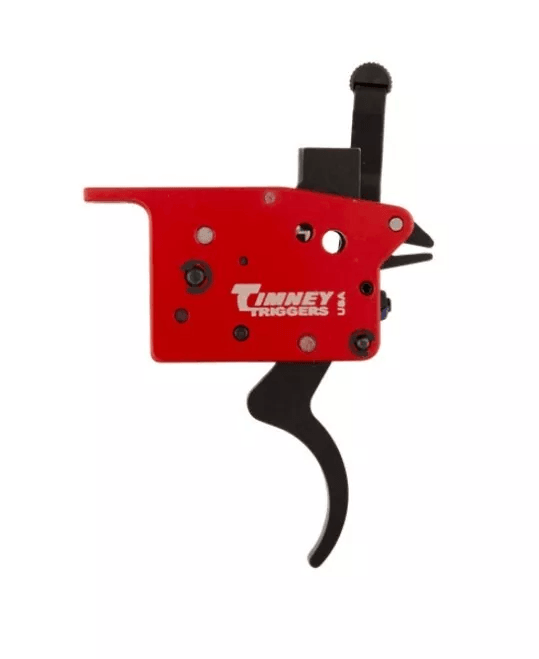 Timney Triggers Mosin Nagant Curved Trigger  153lb Adjustable Pull  Red Steel Model 307 3