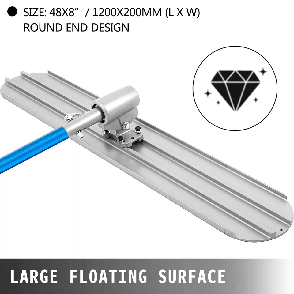 Bull Concrete Float With 4 Handles Durable Concrete Tool Trowel Float Round End For Smooth Finishin 2