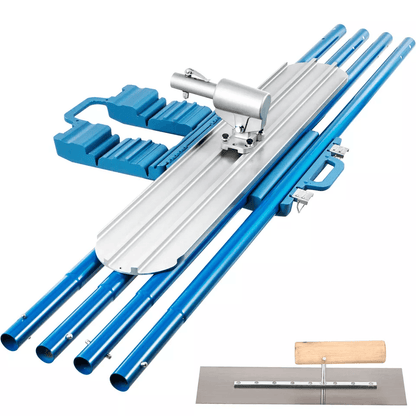 Bull Concrete Float with 4 Handles, Durable Concrete Tool Trowel Float, Round End for Smooth Finishing
