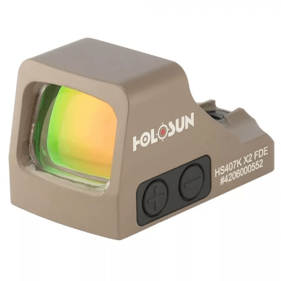 Holosun Classic Open Reflex Red Dot Sight 6 MOA Dot FDE  HS407K X2 Durable Subcompact Optic For Con 1
