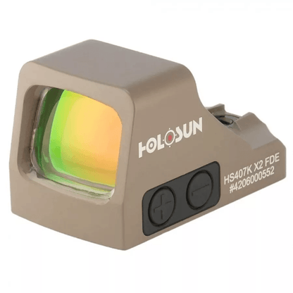 Holosun Classic Open Reflex Red Dot Sight 6 MOA Dot FDE  HS407K X2 Durable Subcompact Optic For Con 1