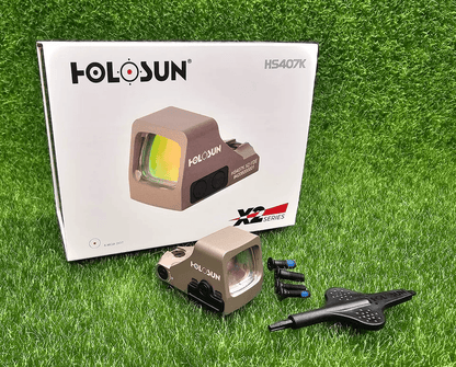 Holosun Classic Open Reflex Red Dot Sight 6 MOA Dot FDE – HS407K X2 Durable Subcompact Optic for Concealed Carry