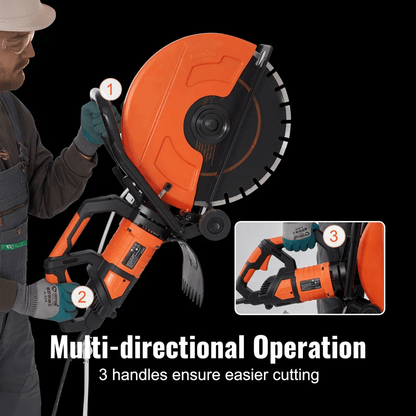 Electric Concrete Saw WetDry Cutter With Water Pump  Blade Heavy Duty Masonry Cutting Tool For Bric 5