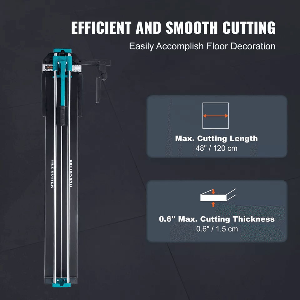 48 Manual Tile Cutter With Infrared Positioning  HeavyDuty Ceramic  Porcelain Cutting Machine 4