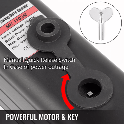 Dual Swing Gate Opener Heavy Duty Automatic Gate Operator For Gates 4