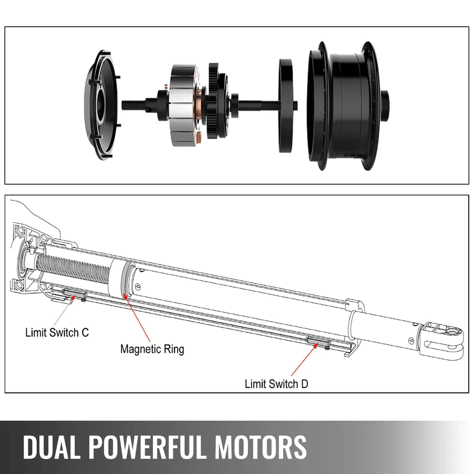 Dual Swing Gate Opener Heavy Duty Automatic Gate Operator For Gates 1