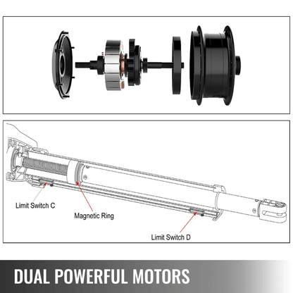 Dual Swing Gate Opener Heavy Duty Automatic Gate Operator For Gates 1