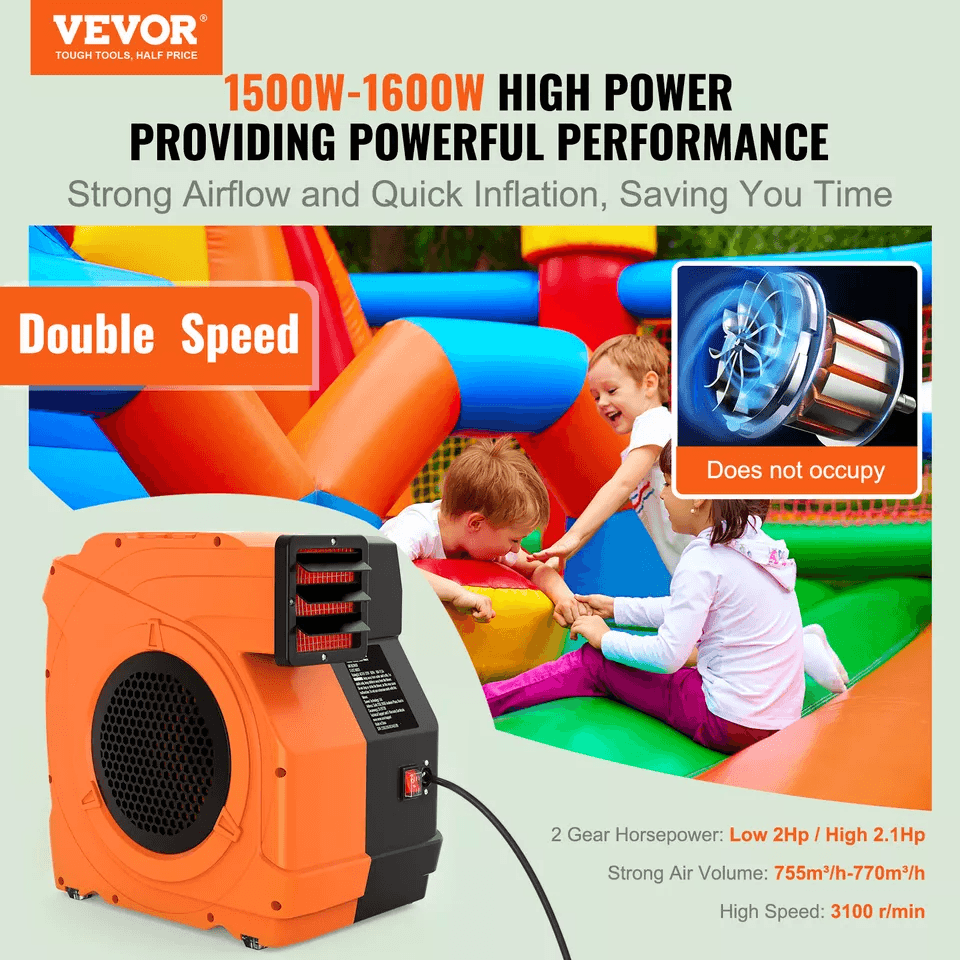 Air Blower Pump Fan Heavy Duty Inflatable Bounce House  Waterslide Blower 1