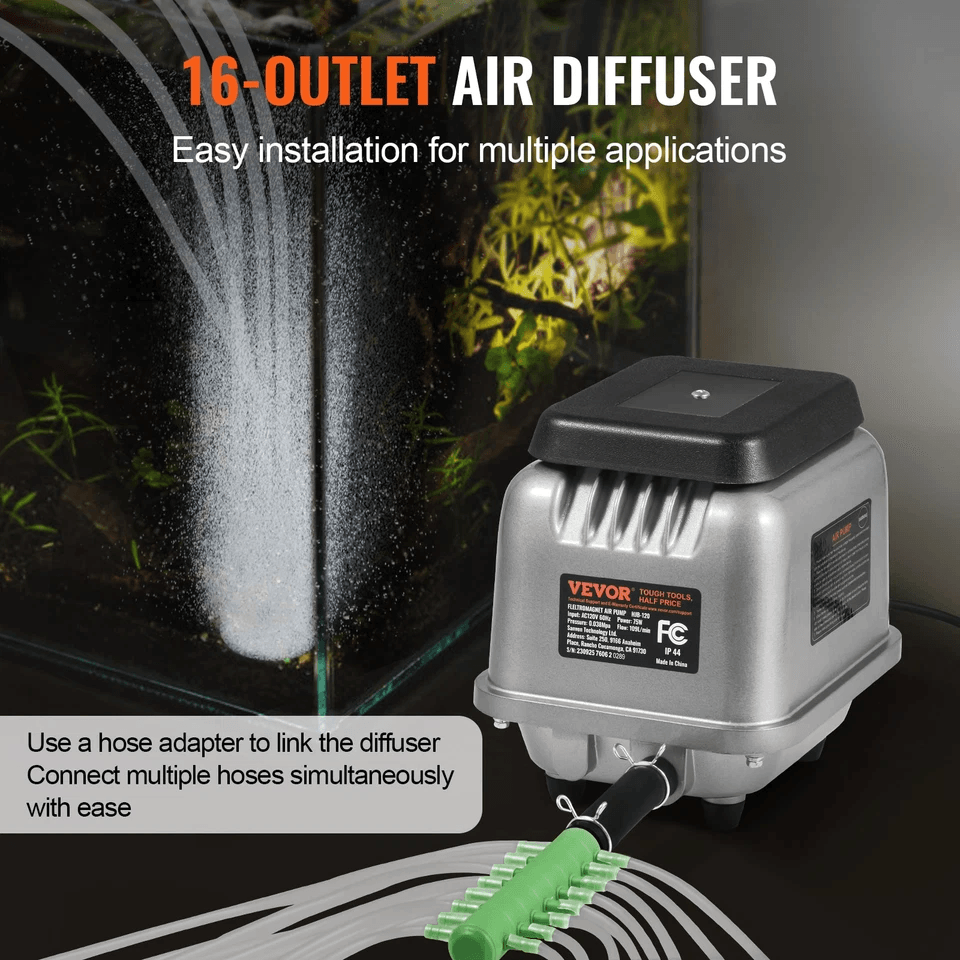 Linear Air Pump Septic Aerator For 12 Acre 10ft Deep Pond Aeration System 4