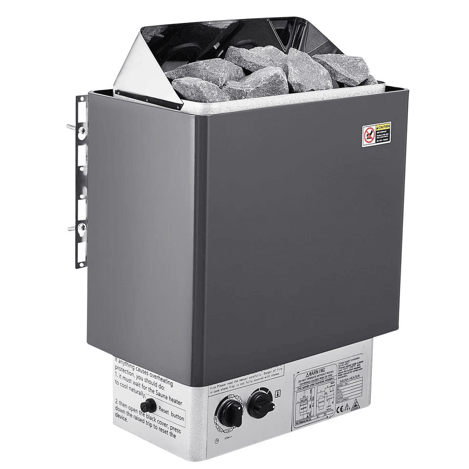 9KW Sauna Heater Stove Wet  Dry Stainless Steel With Internal Controller WallMounted Electric Steam 3