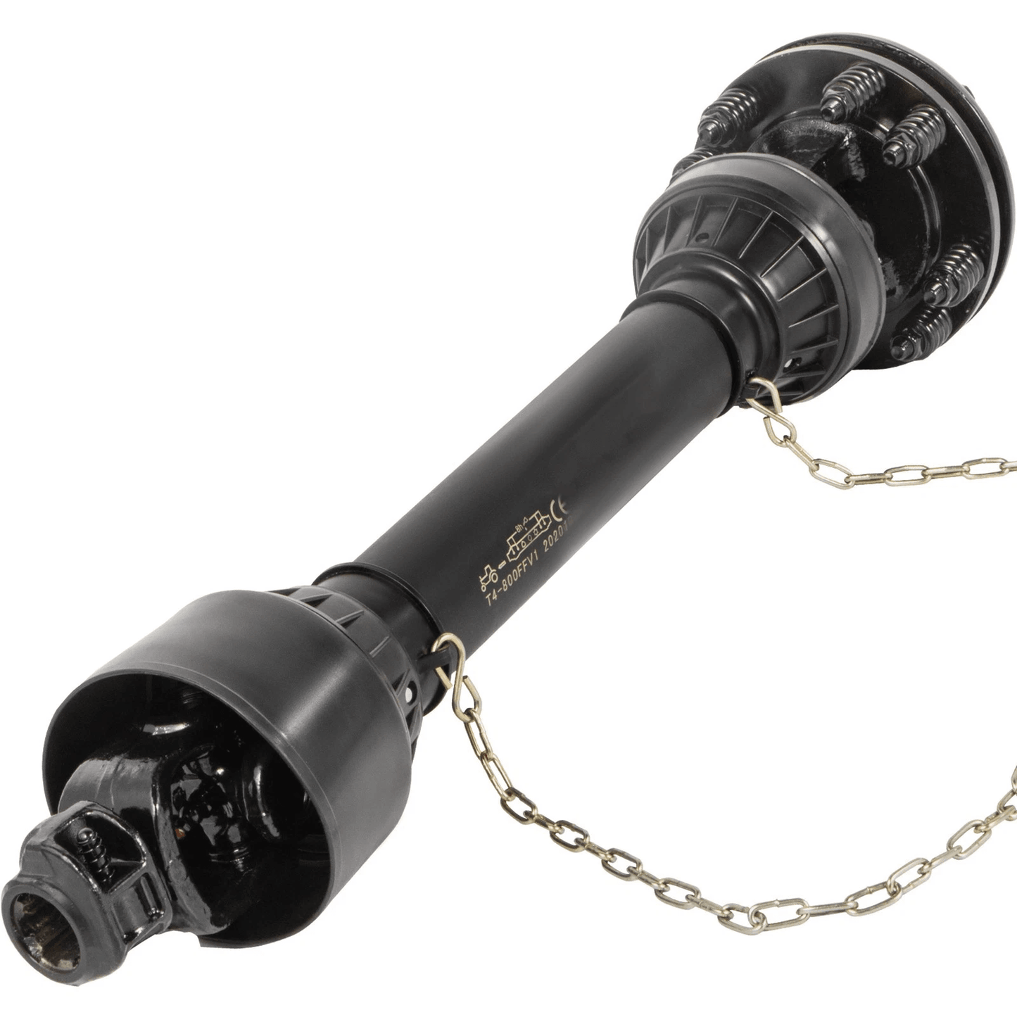 VEVOR PTO Shaft PTO Drive Shaft Spline Ends Slip Clutch Adjustable Tractor Driveline for Rotary Brush Hog, Tiller