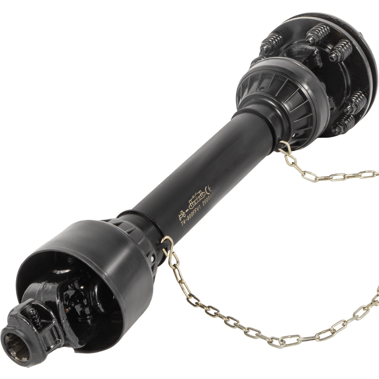 VEVOR PTO Shaft PTO Drive Shaft Spline Ends Slip Clutch Adjustable Tractor Driveline for Rotary Brush Hog, Tiller