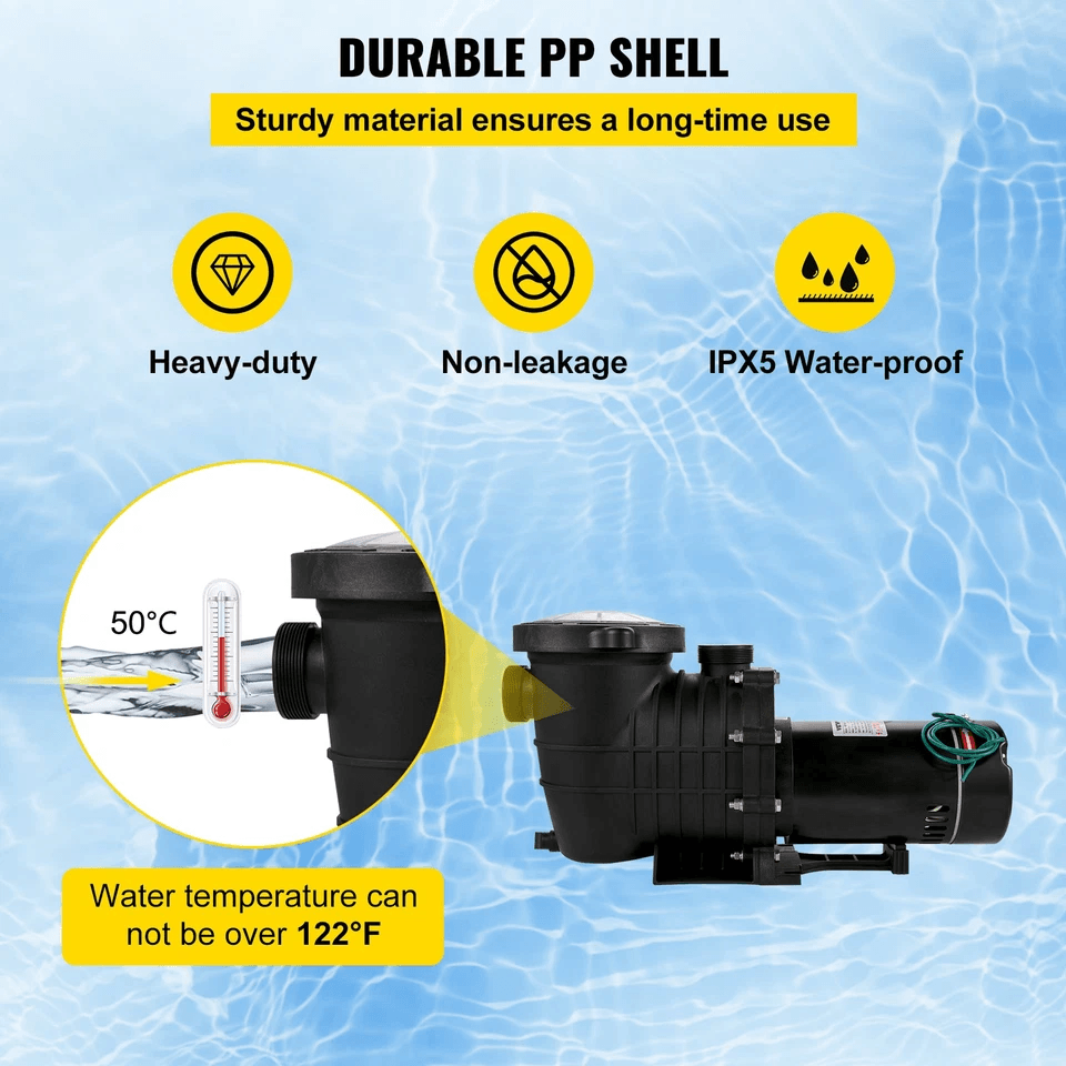 HP Swimming Pool Pump 110220V  5544GPH Above Ground Pool Pump With Strainer Basket 3