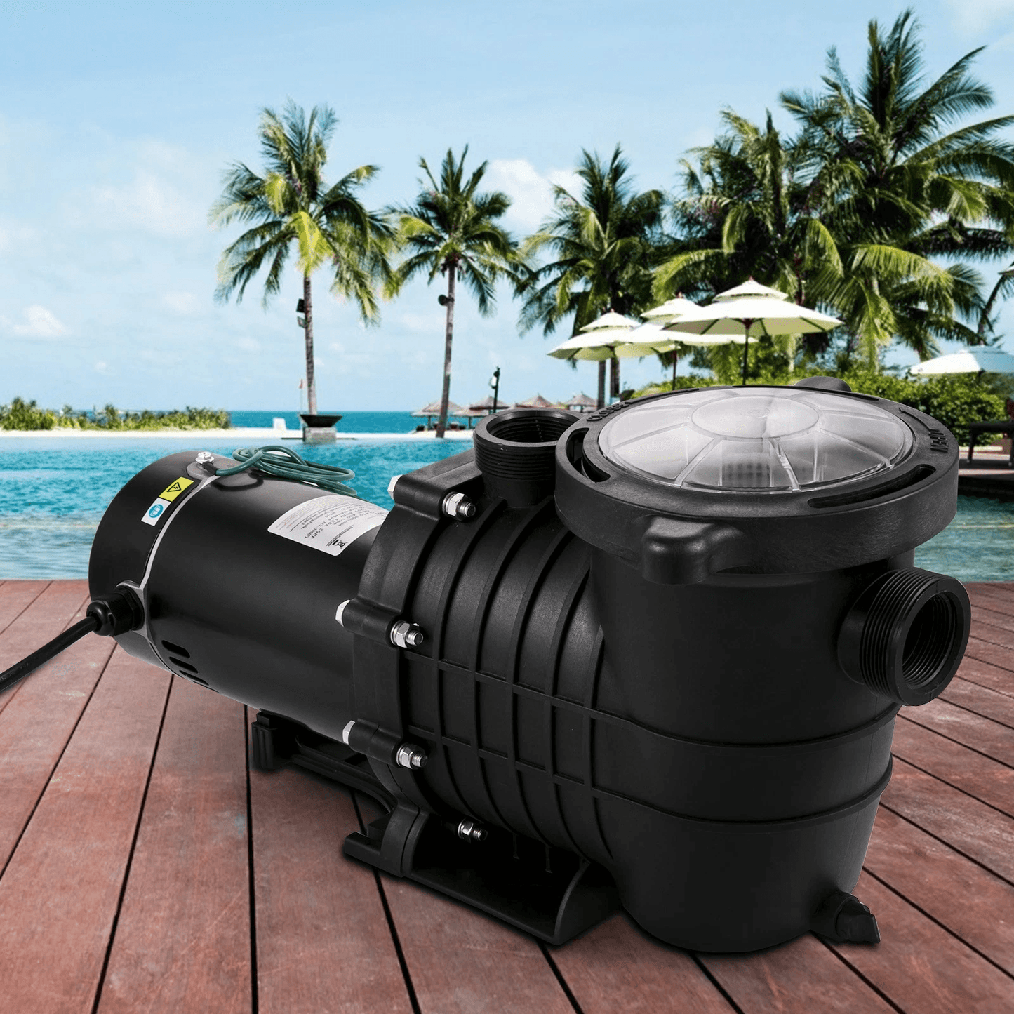 HP Swimming Pool Pump 110220V  5544GPH Above Ground Pool Pump With Strainer Basket 8
